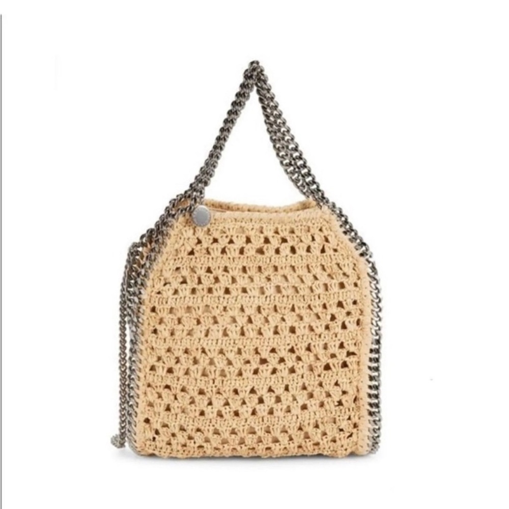 Stella mccartney woven raffia bag